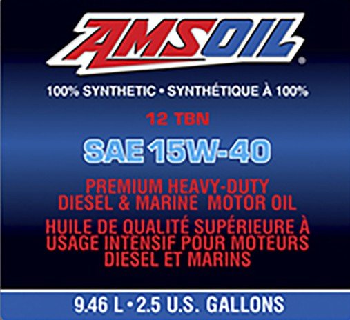Amsoil 15W-40 Diesel Motor Oil AME Quart